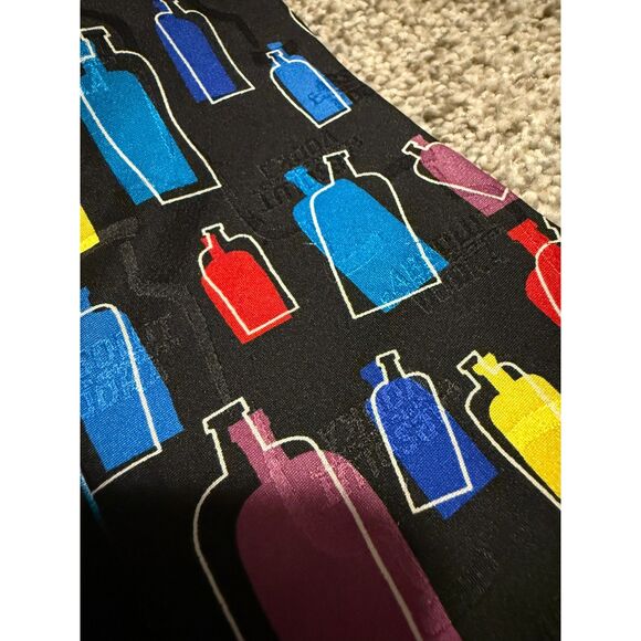Absolut Vodka Bottles Tie 100% Silk JeSuis Mens Necktie - Picture 1 of 5
